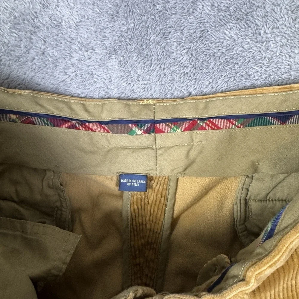 Polo Ralph Lauren Preston Pant Mens 38x32 Corduroy Vintage 90s Preppy Trouser